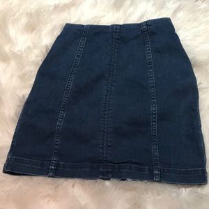 Free People Denim skirt